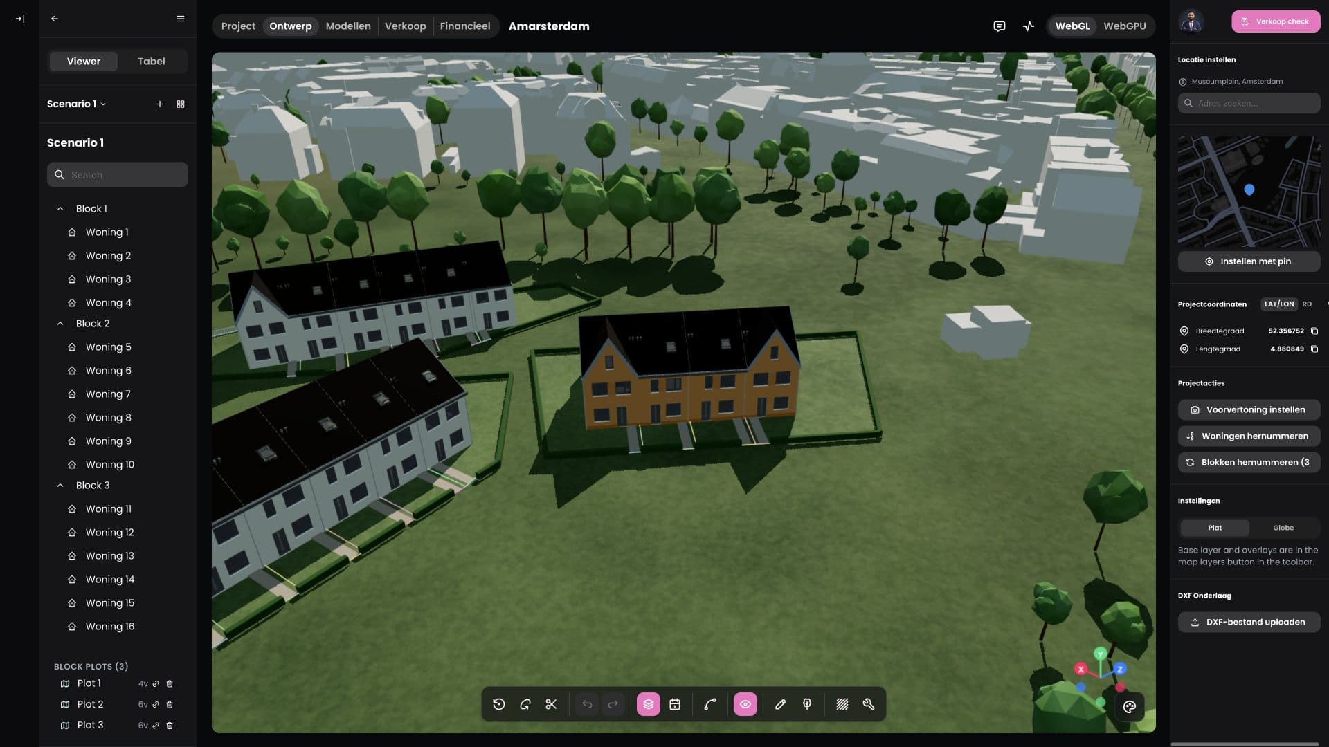Voor: hetzelfde project in de oude project-editor.