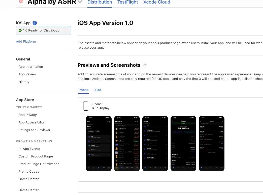 Alpha Sales App goedgekeurd voor de Apple App Store