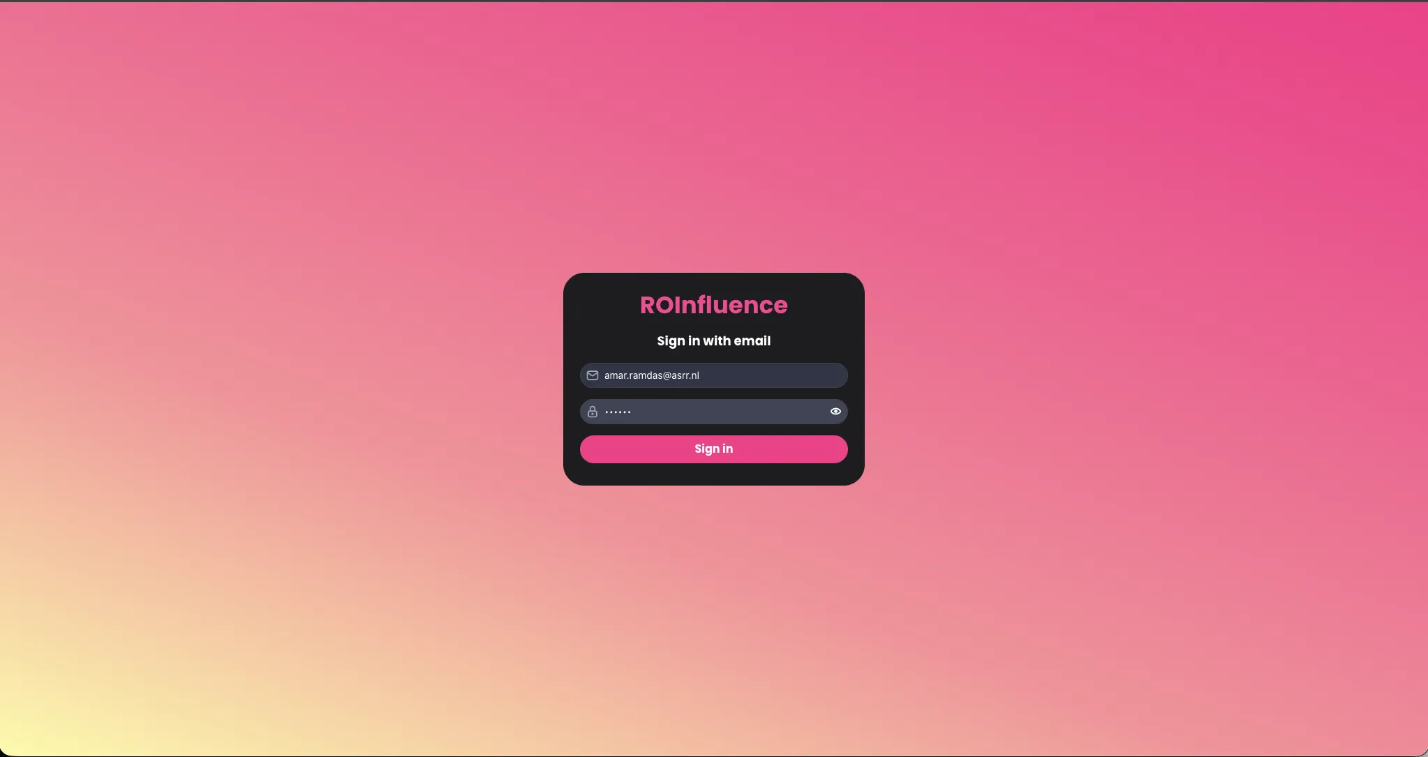 ROInfluence: Campaign Performance Data Platform